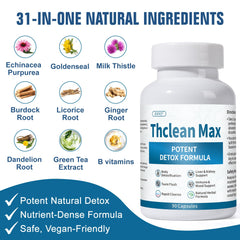 ZOXY ThcleanMax label front—lists milk thistle and other detox botanicals.