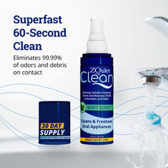 Travel-size 1.5oz ZQuiet cleaning solution