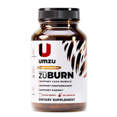 Packaging for UMZU ZuBurn energy support supplement