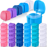 Zubebe 30-piece white denture case