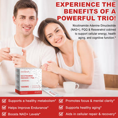 Usage illustration showing dissolving a sachet in water