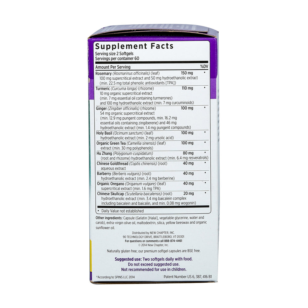 Close-up of Zyflamend Whole Body 120ct capsules