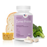 Front view of Houston Enzymes Zyme Prime 90 capsules