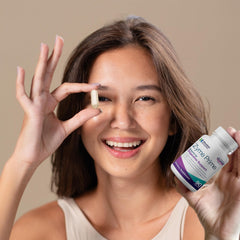 Concept image showing relief from gas and bloating with Zyme Prime