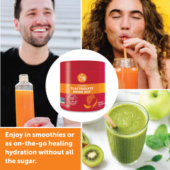 ZYN mango-pomegranate glass highlights a refreshing drink with vitamin C and zinc.