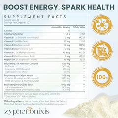 Zypherionixis ATP powder scoop demonstrates consistent dosing for steady energy