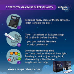 Relaxing nighttime sleep aid setup featuring ZzZuper Sleep