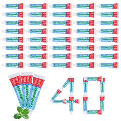 0.28oz mint toothpaste travel size 40-pack