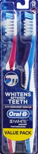 CrissCross Bristle design angled to reach between teeth