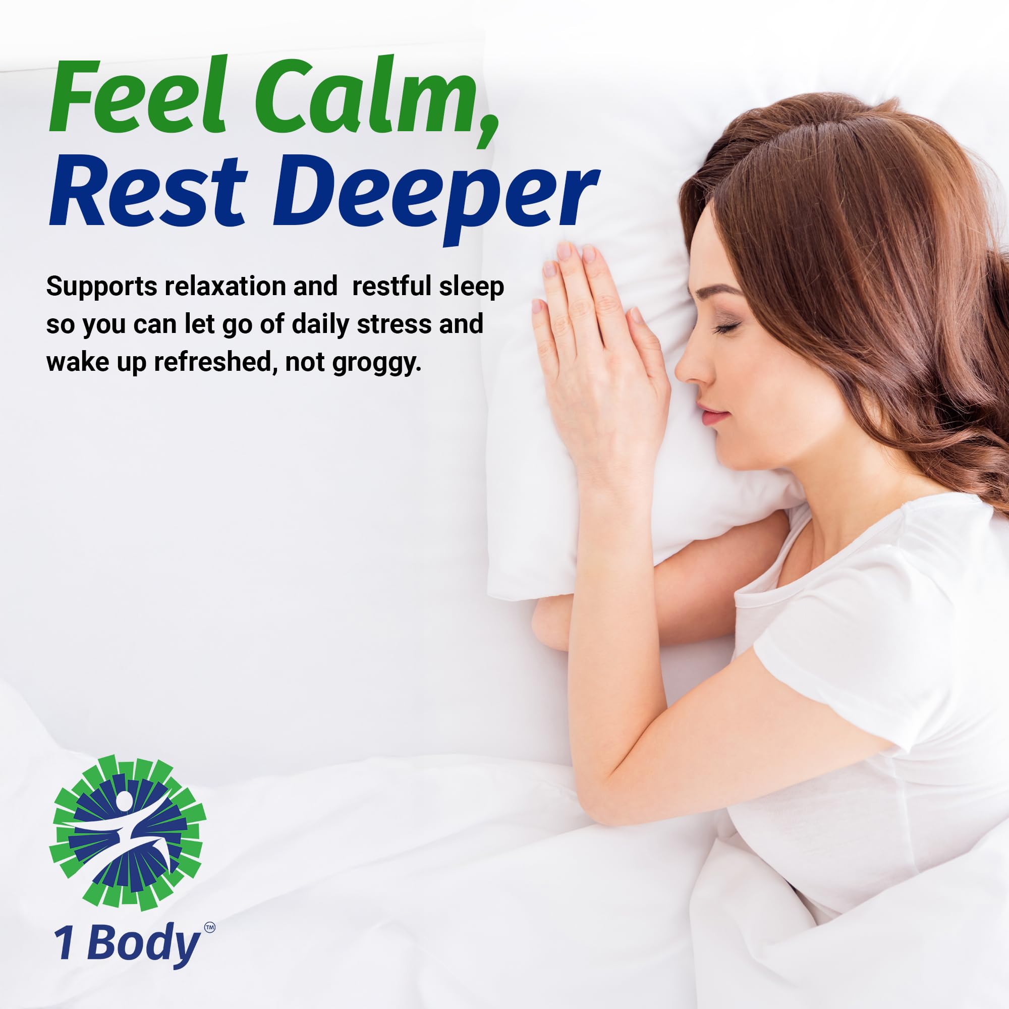 Ingredient highlights of 1 Body Magnesium Glycinate Complex: magnesium glycinate, MCT oil, trace minerals