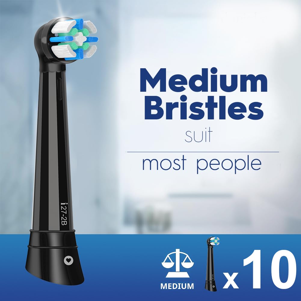 Soft bristles designed for gum care on Oral-B iO compatible heads