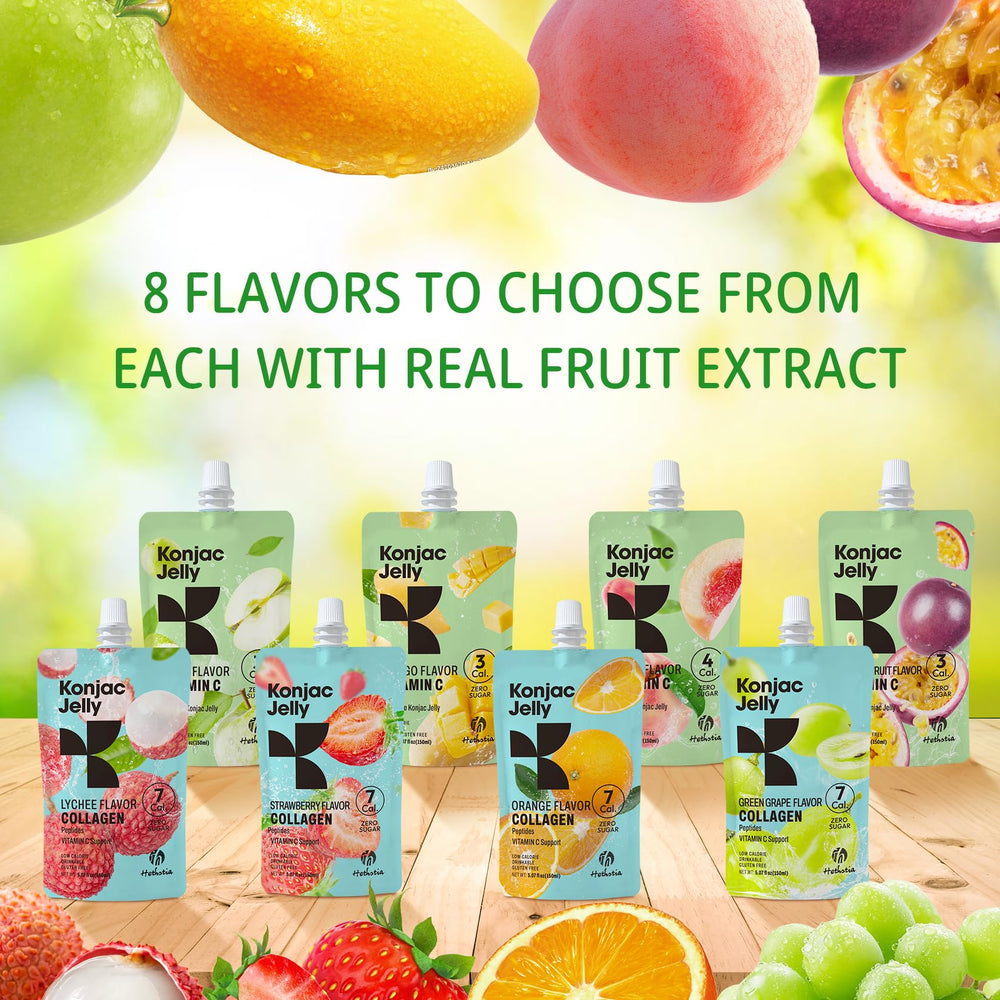 10-pack value bundle of Hethstia konjac jelly