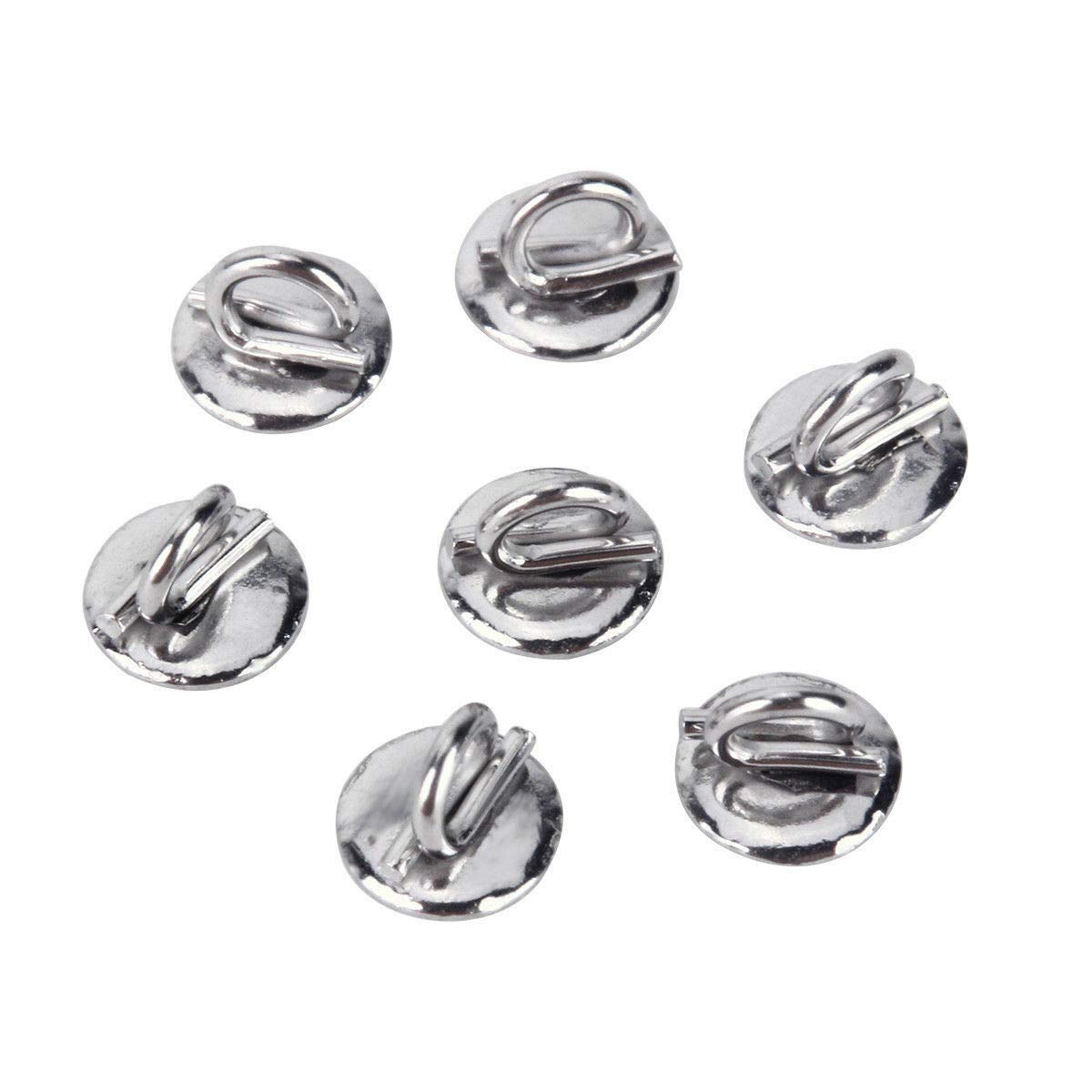 Lingual orthodontic buttons bonded to teeth close-up