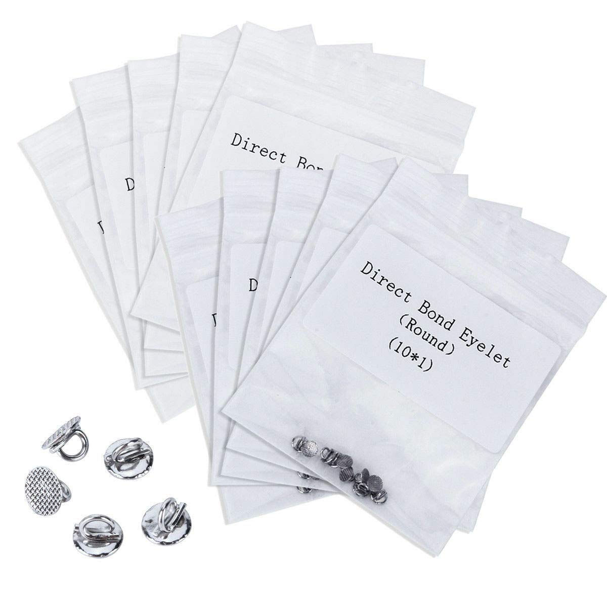 Bondable lingual buttons set for comprehensive orthodontic treatment