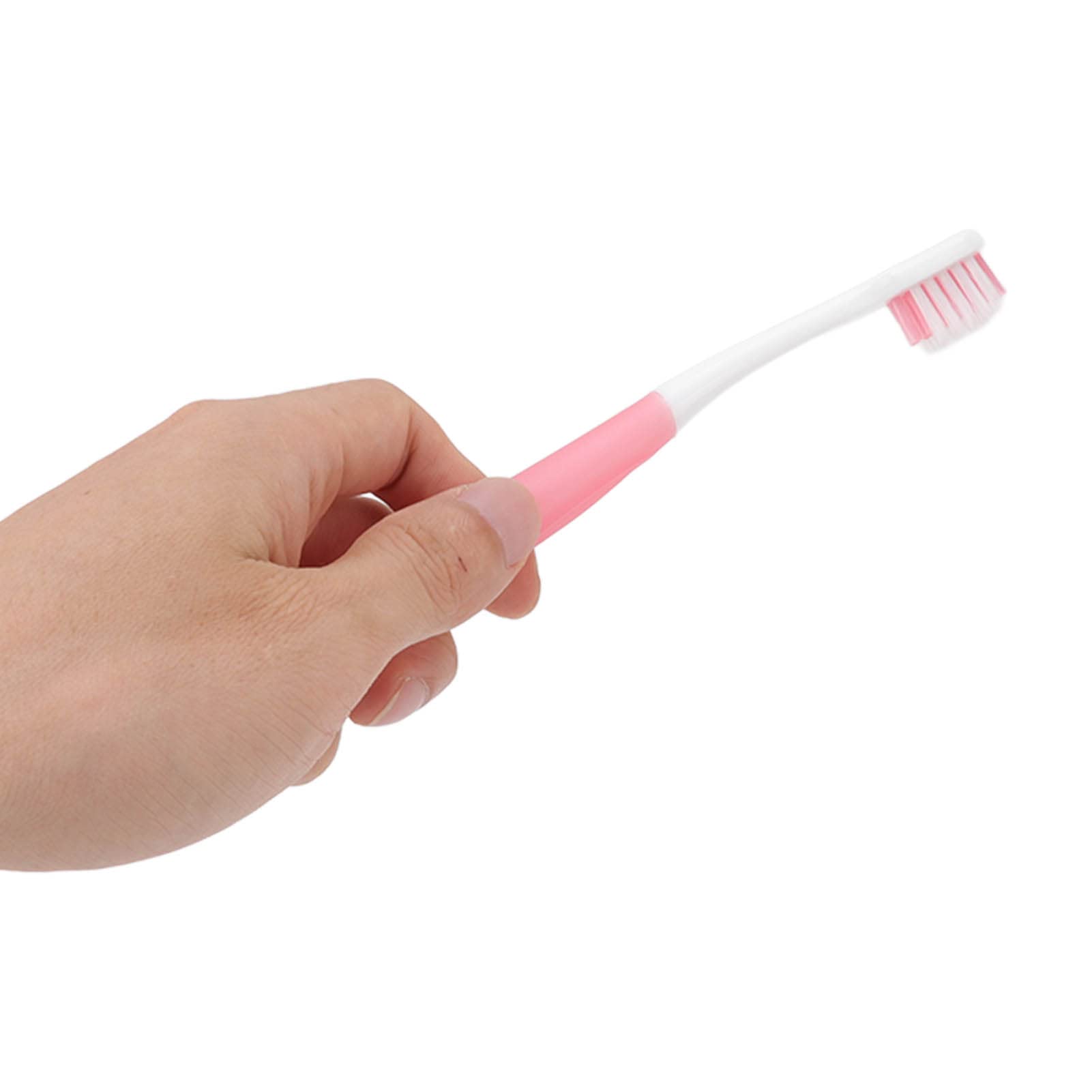 Interdental brush cleaning braces with ergonomic grip