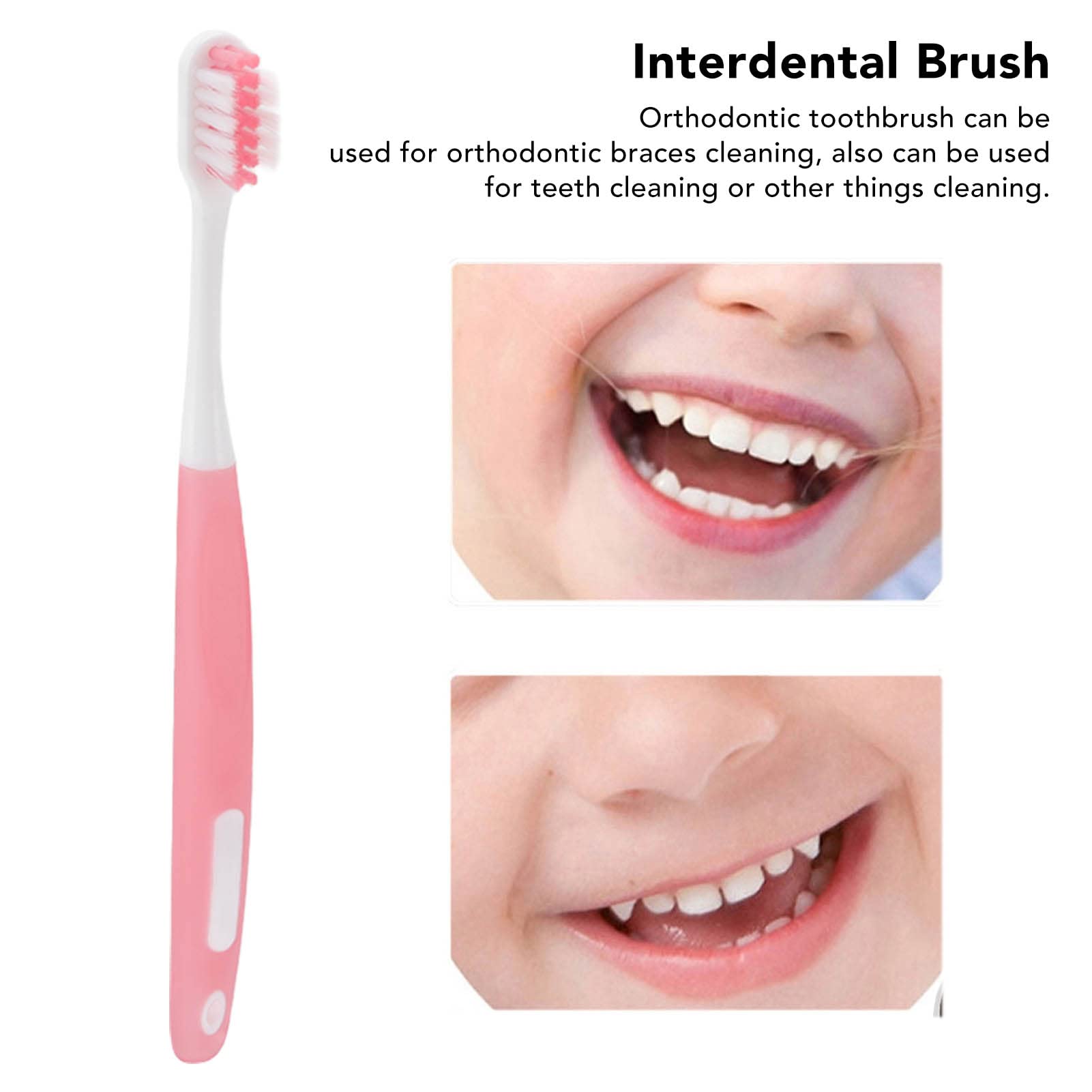 Soft bristles interdental brush for precise cleaning