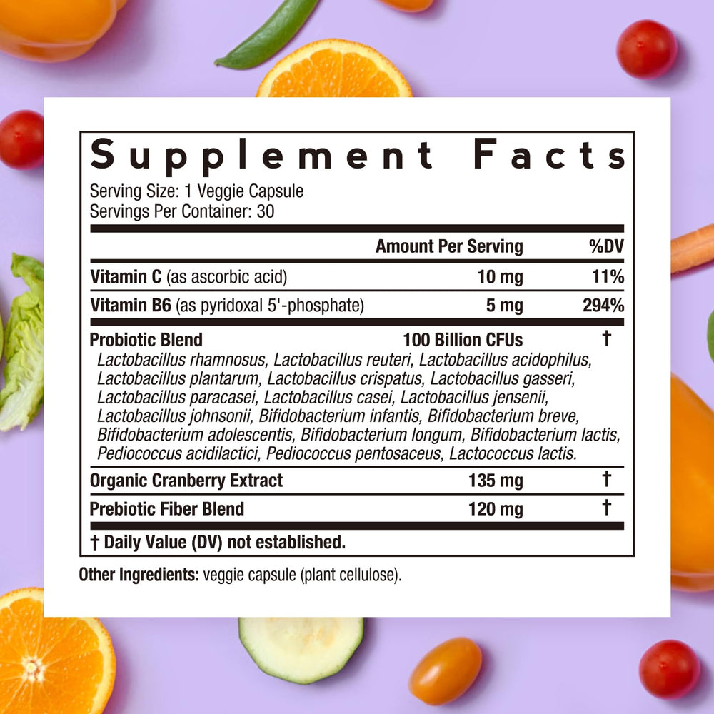 Label highlighting 100 Billion CFU and 18 strains