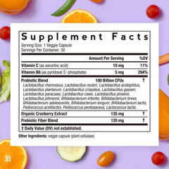 Label highlighting 100 Billion CFU and 18 strains