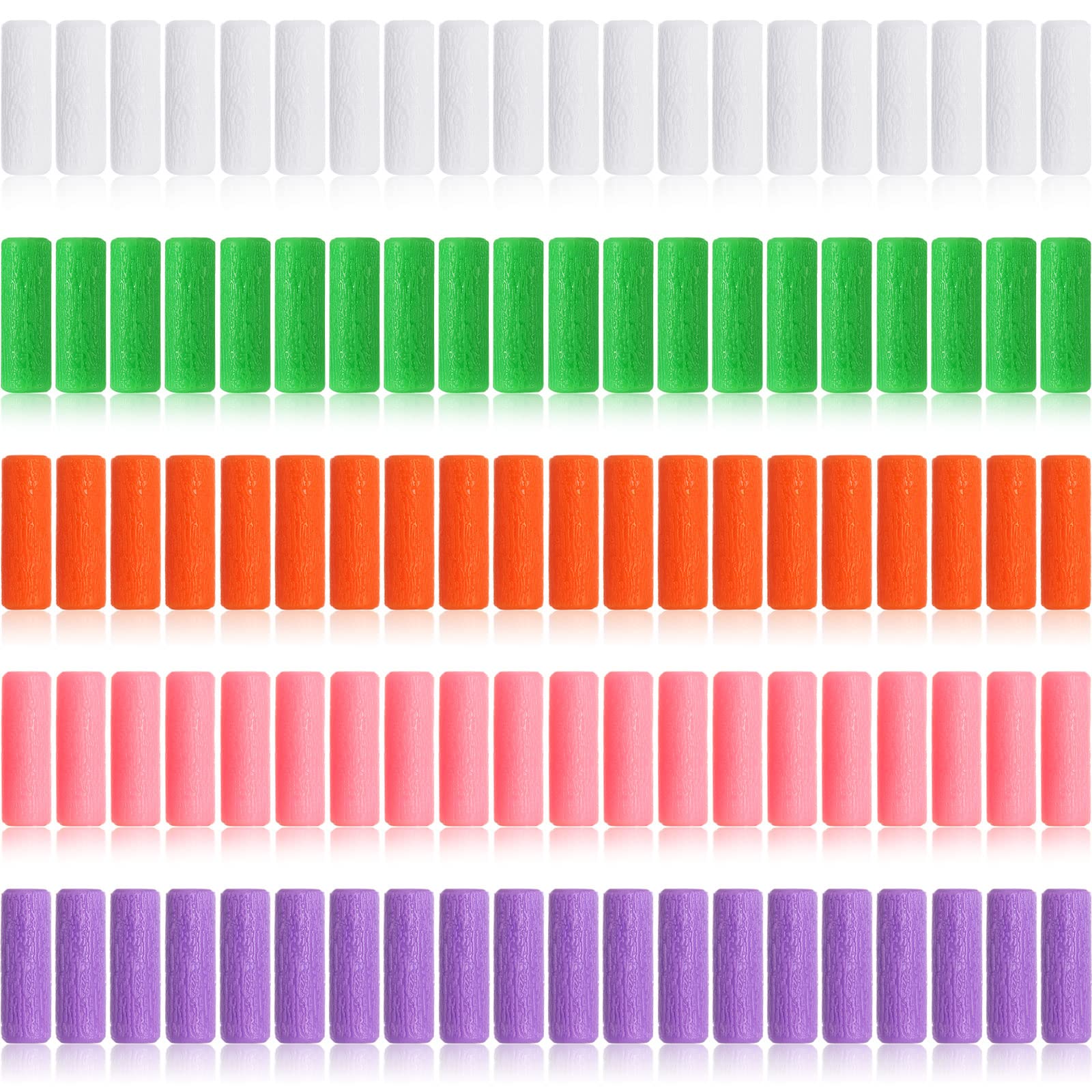 100-piece aligner seater set displayed in five colors (white, green, orange, pink, purple)