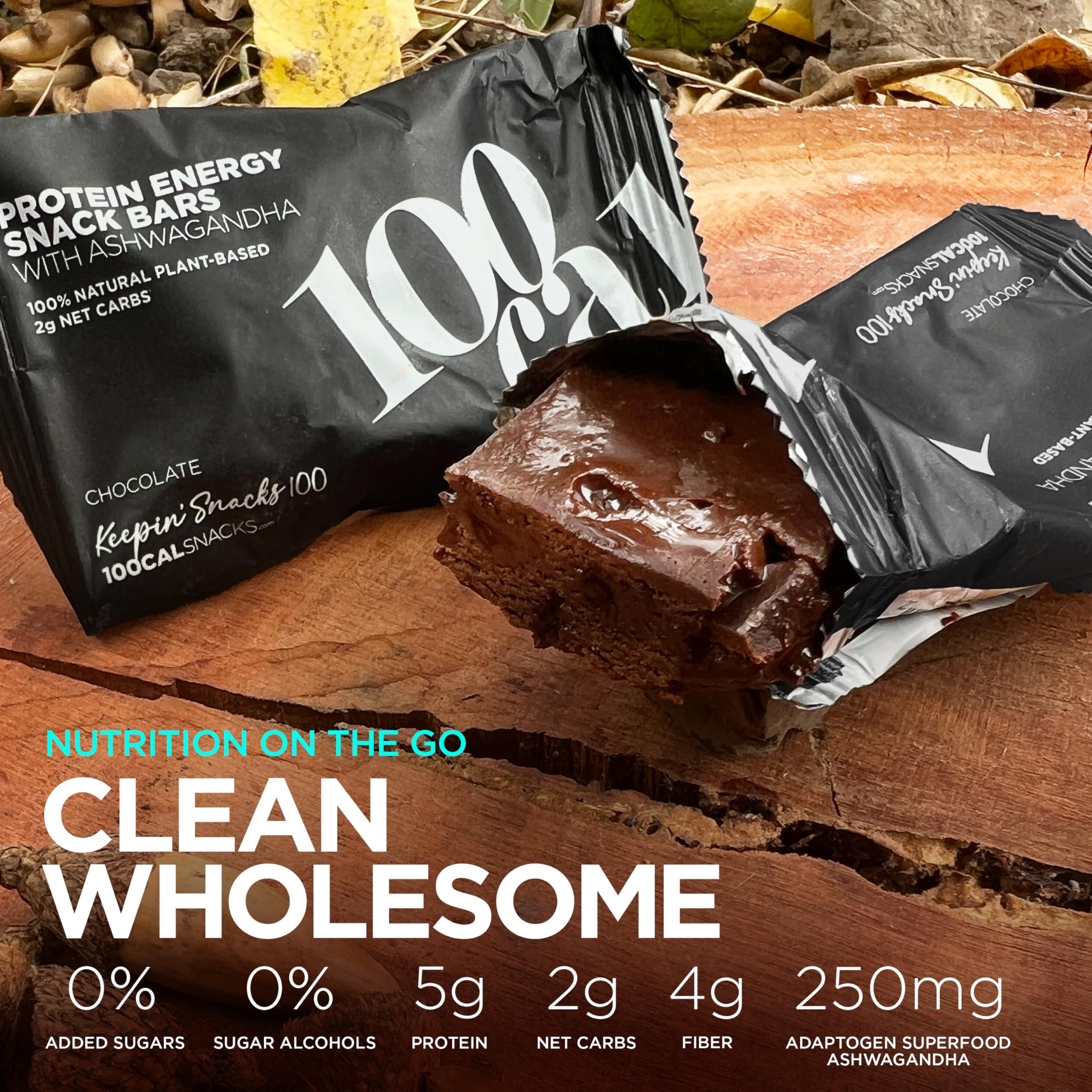 Vegan gluten-free 100Cal bar emphasizes plant-based, dairy-free nutrition
