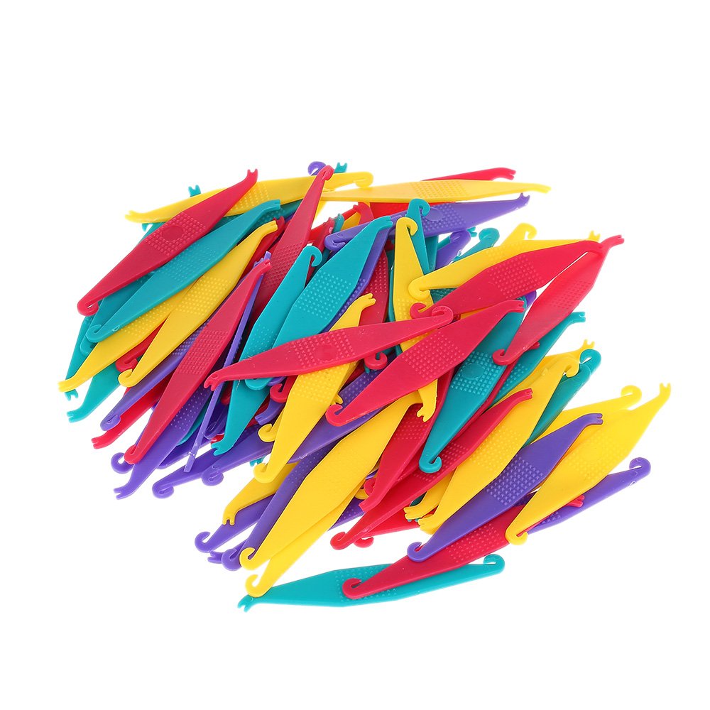 Front view of 100pcs orthodontic elastomeric ligature ties for braces