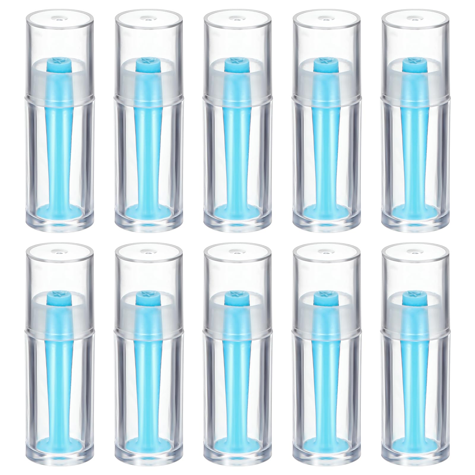 Blue silicone 10-piece contact lens remover tools set