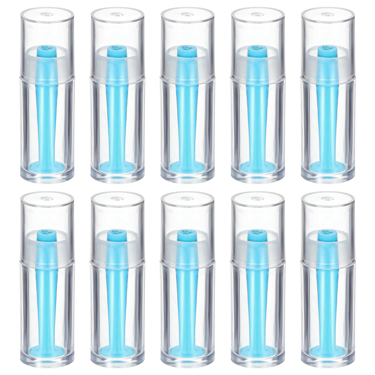 Blue silicone 10-piece contact lens remover tools set