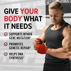 Supplement bottle with magnesium imagery