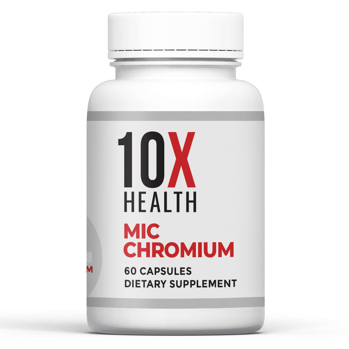 10X Health front packaging showing bottle and clean label benefit clarity