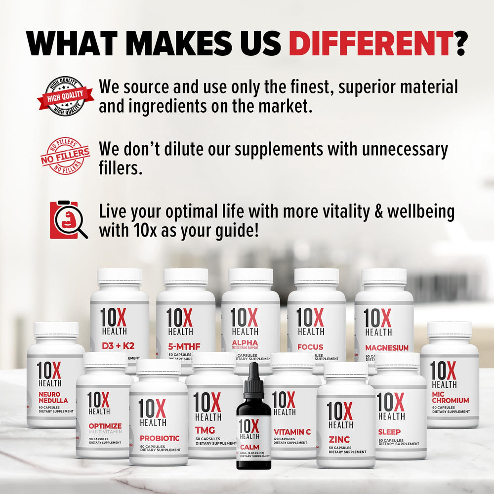 Bottle and capsules arranged for lifestyle shot