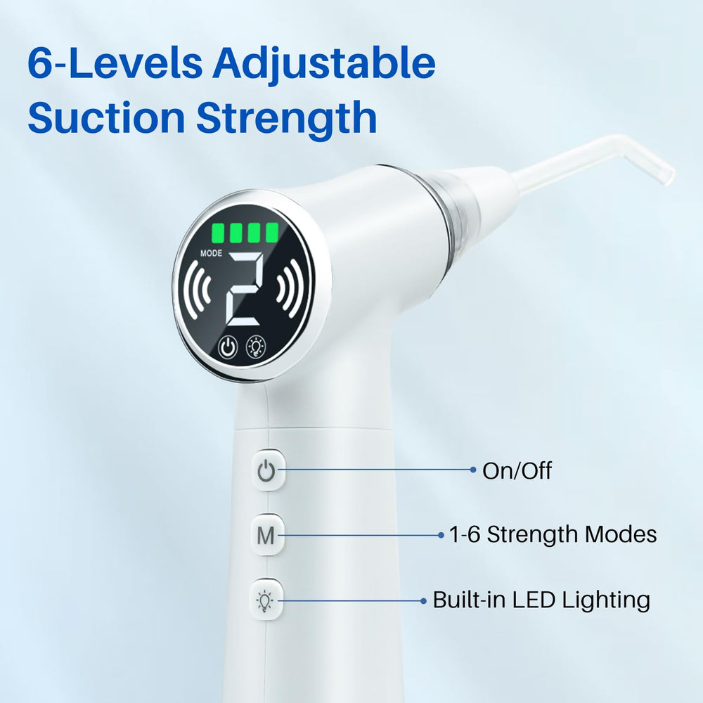 11-in-1 rechargeable tonsil stone vacuum with LED light