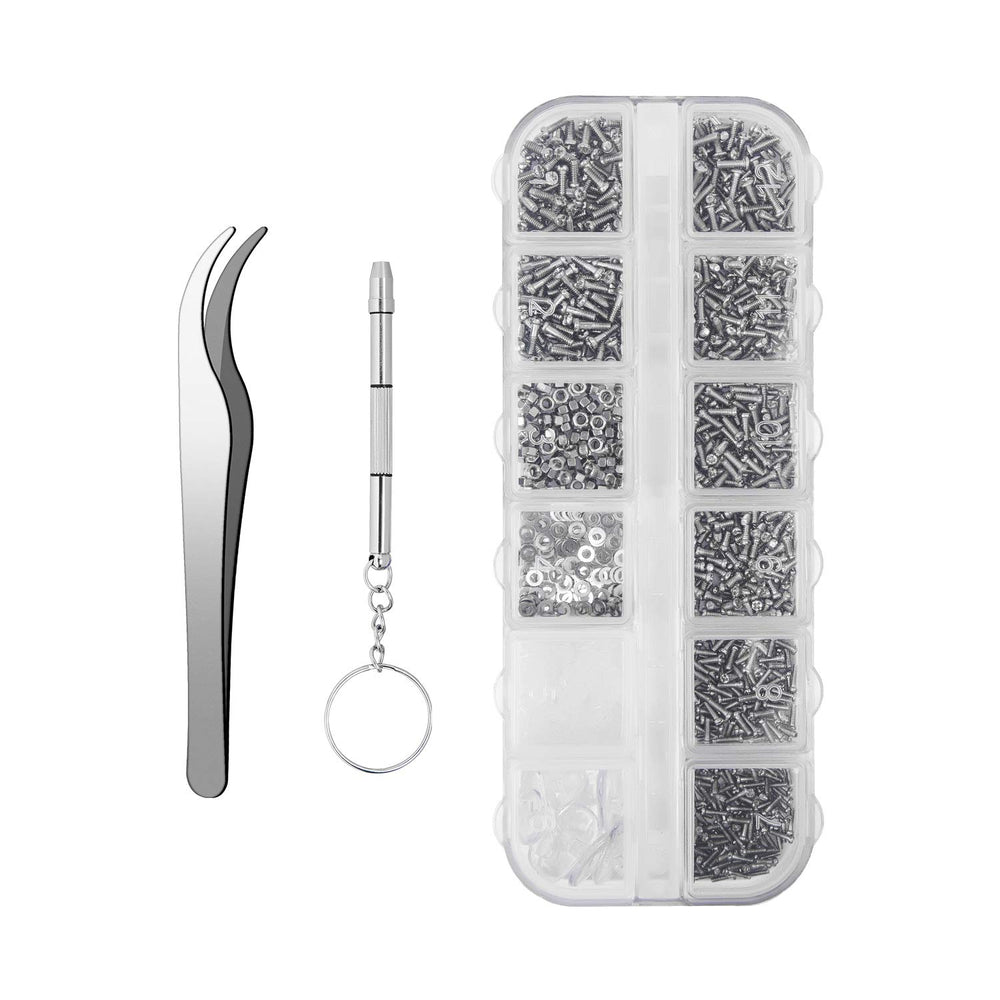 Main view of 1100Pcs Eyeglasses Repair Kit with screws and nose pads