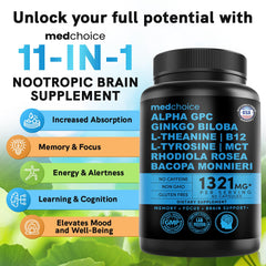 Capsules illustrating Alpha GPC and L-Theanine ingredients