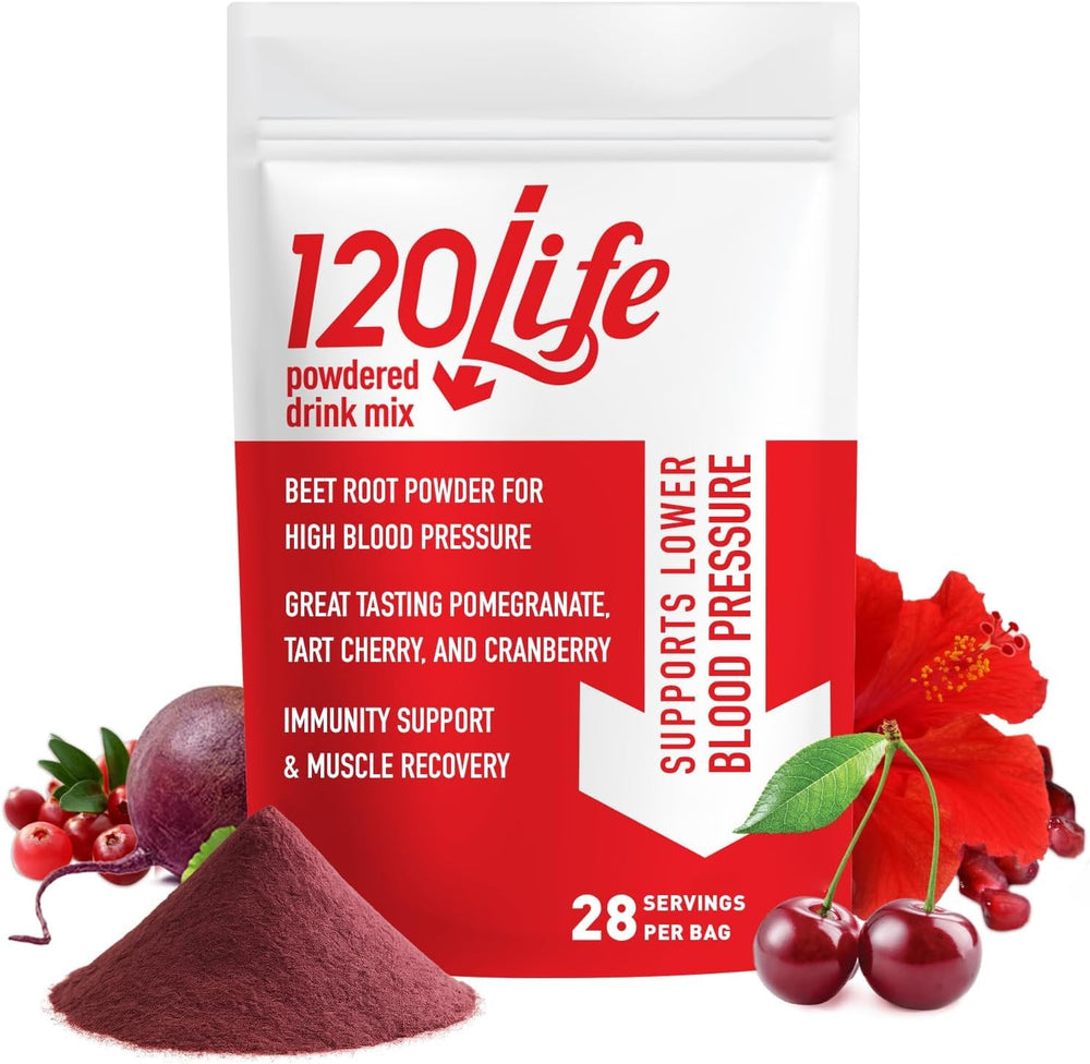 120LIFE Blood Pressure Support drink mix packaging