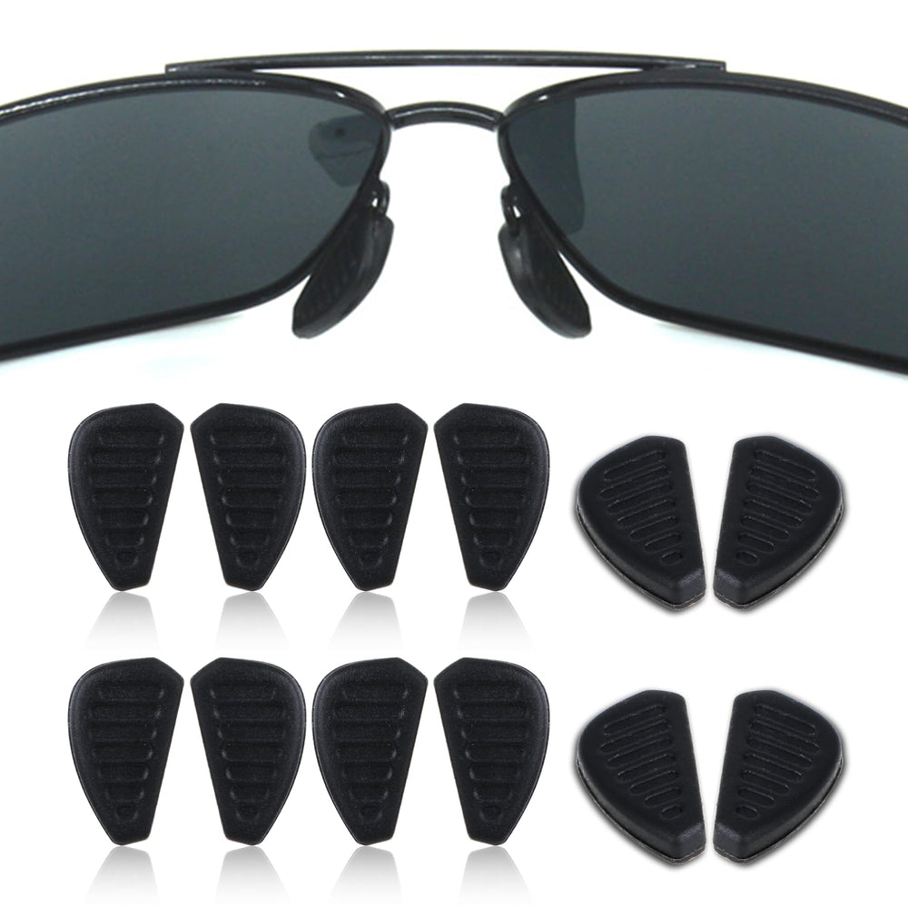 12-pack silicone eyeglasses nose pads 9x17mm