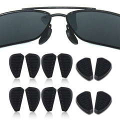 12-pack silicone eyeglasses nose pads 9x17mm