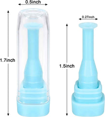 Green and blue hard contact lens remover tool — pack of two