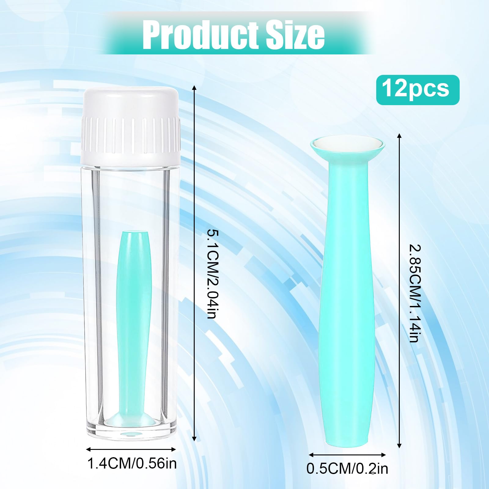 Close-up of silicone suction cup gripping scleral lens