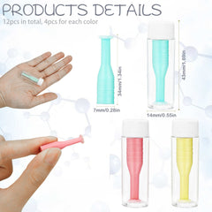 Green 12-piece soft contact lens remover tool