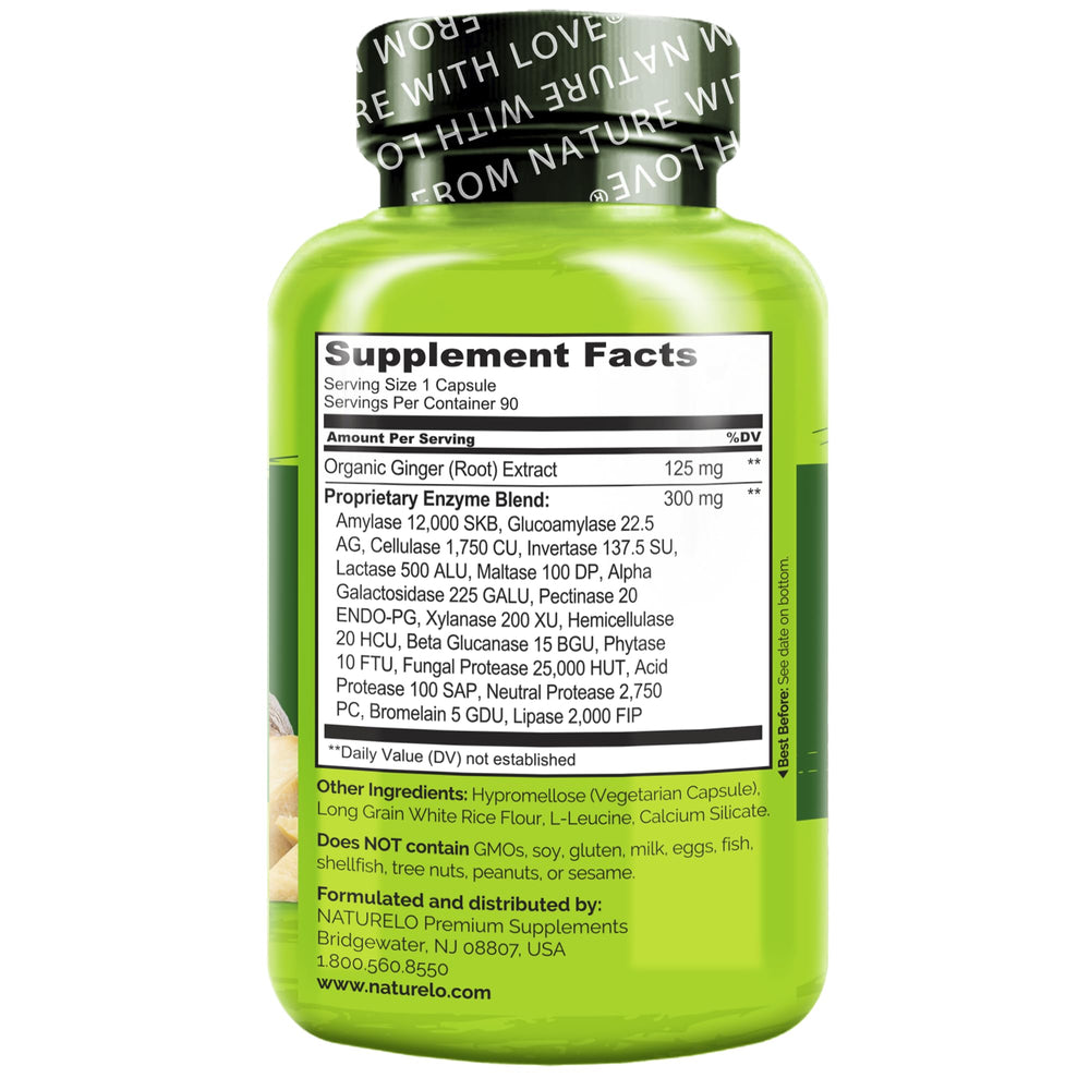 Graphic showing the 15-enzyme blend