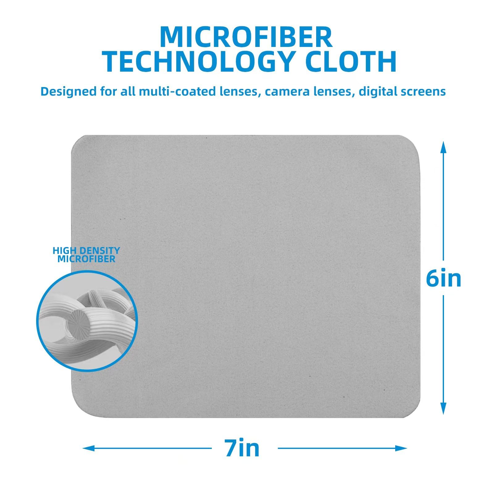 Close-up of microfiber cloths showing color variety