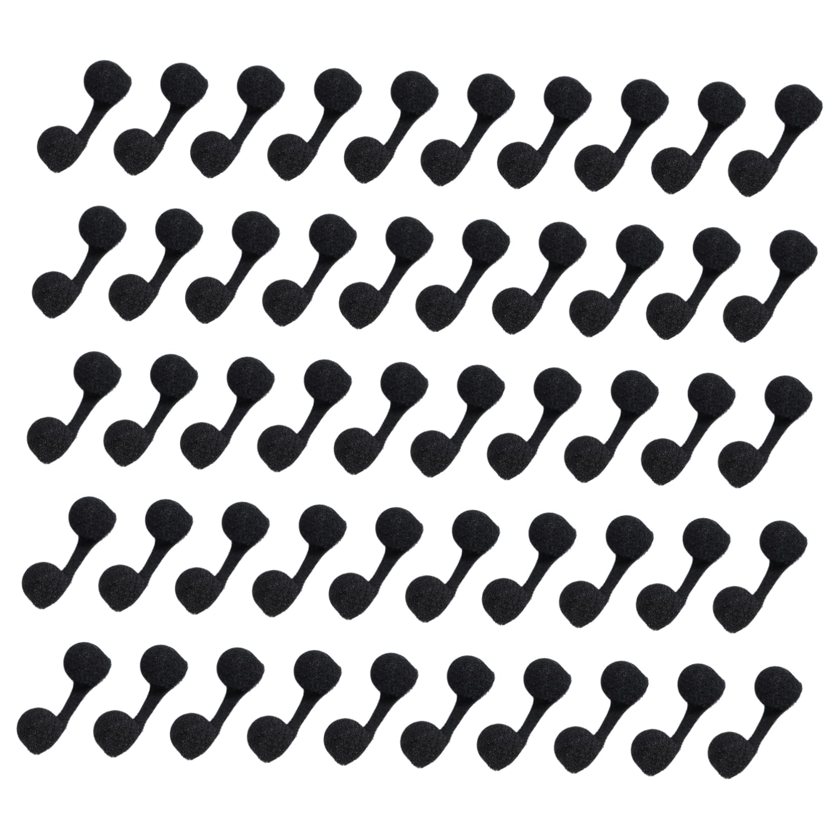 Black disposable nose plugs set for spray tan and swimming