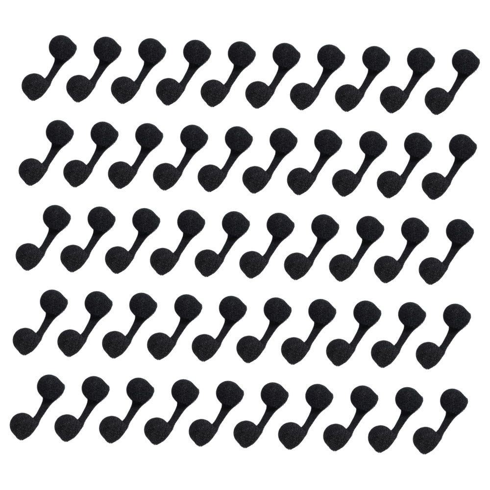 Black disposable nose plugs set for spray tan and swimming