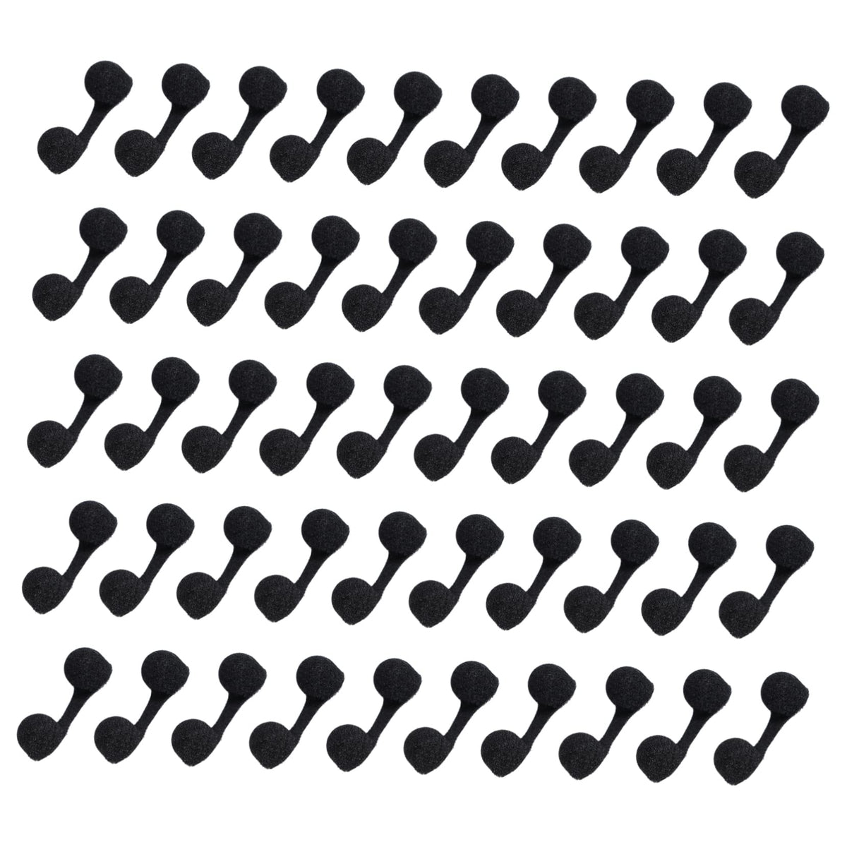 Black disposable nose plugs set for spray tan and swimming