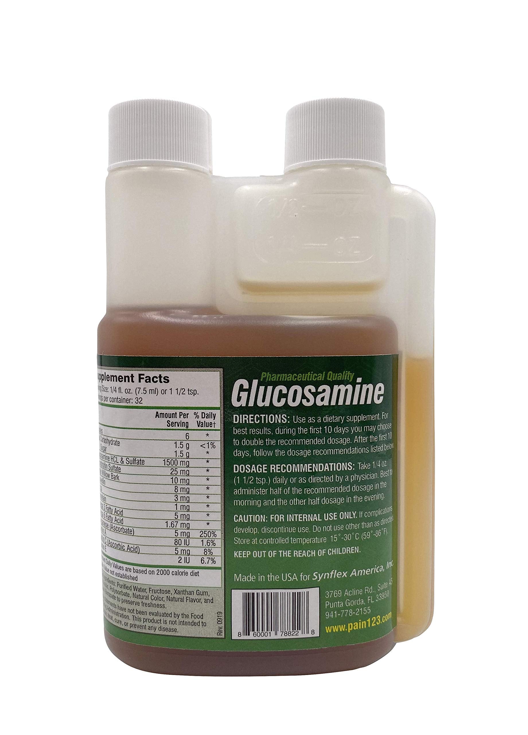 Front packaging of the orange-flavor glucosamine and chondroitin supplement