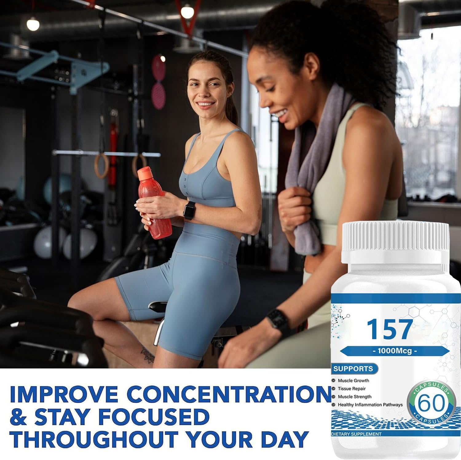 Sealed bottle on a white background