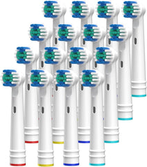 16-pack replacement toothbrush heads for Oral-B compatible handles