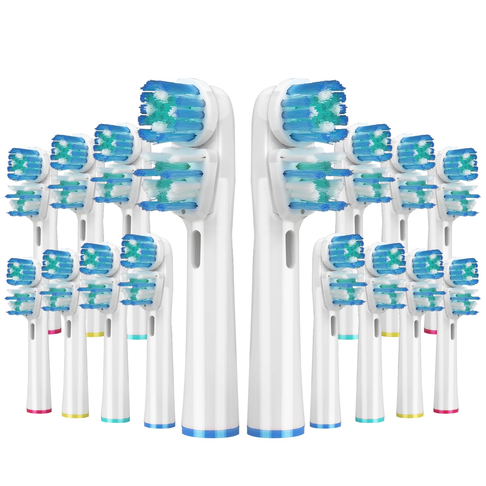 16-pack dual-head replacement toothbrush heads for Oral-B Pro Series