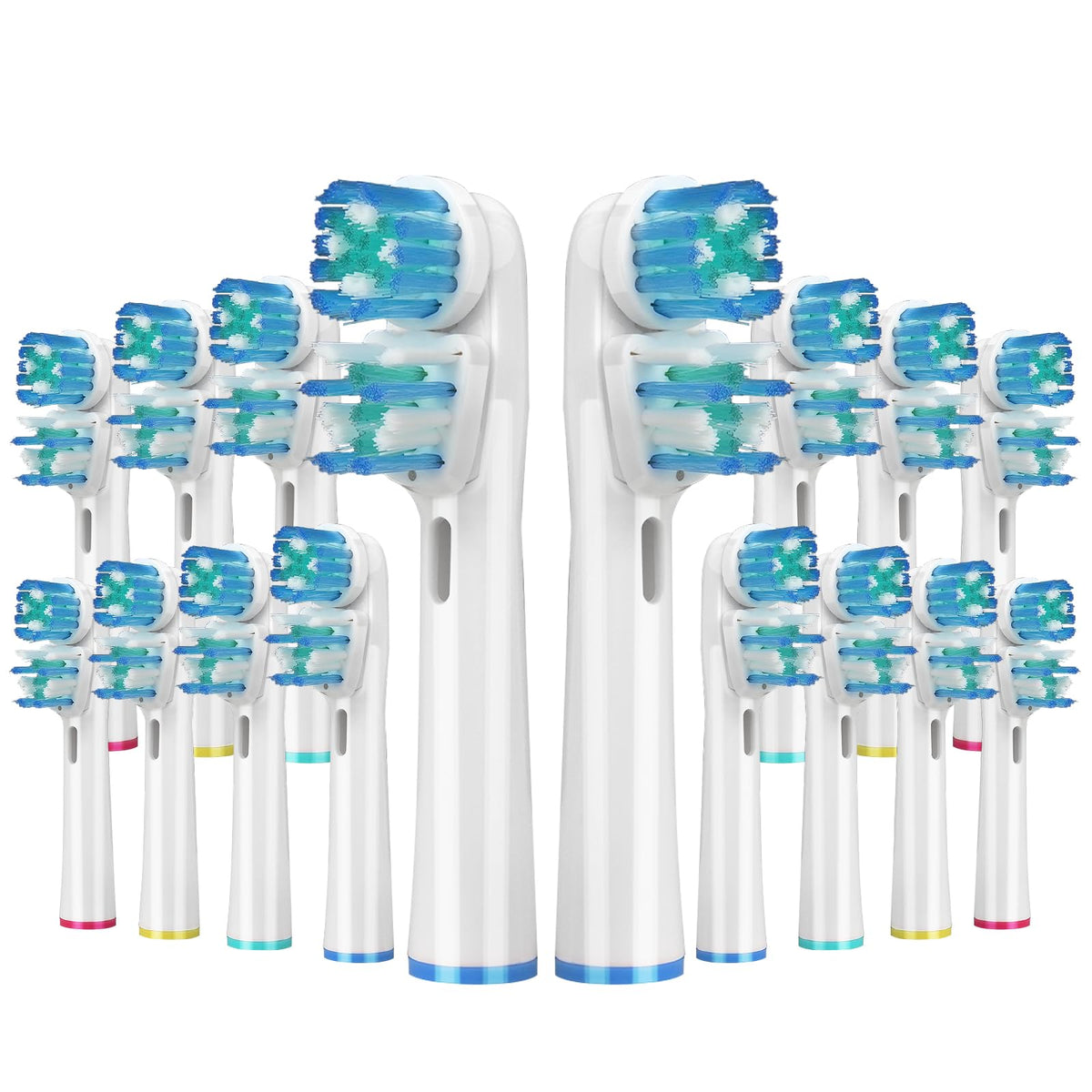 16-pack dual-head replacement toothbrush heads for Oral-B Pro Series