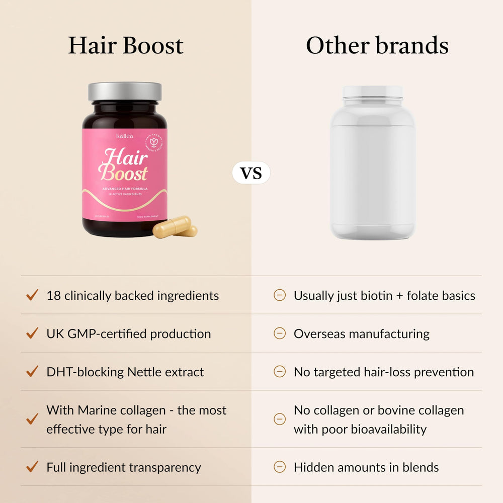 Illustration of a healthy scalp